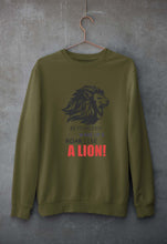 Load image into Gallery viewer, Lion Unisex Sweatshirt for Men/Women-Olive Green-Ektarfa.online
