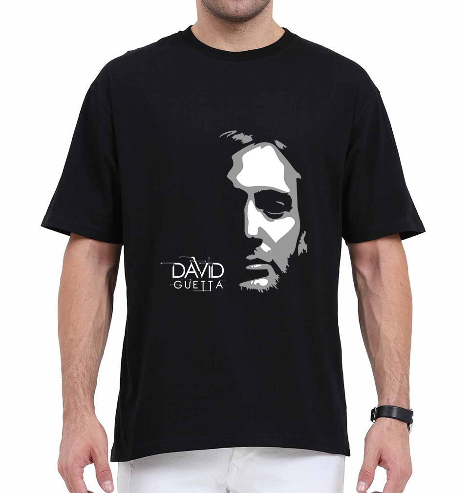David Guetta Oversized T-Shirt for Men-Black-Ektarfa.online