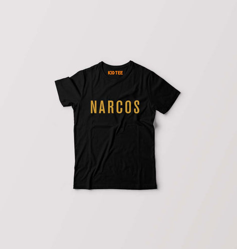 Narcos Kids T-Shirt for Boy/Girl-Black-Ektarfa.online