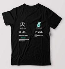 Load image into Gallery viewer, Mercedes AMG Petronas F1 2022 Team T-Shirt for Men-S(38 Inches)-Black-Ektarfa.online
