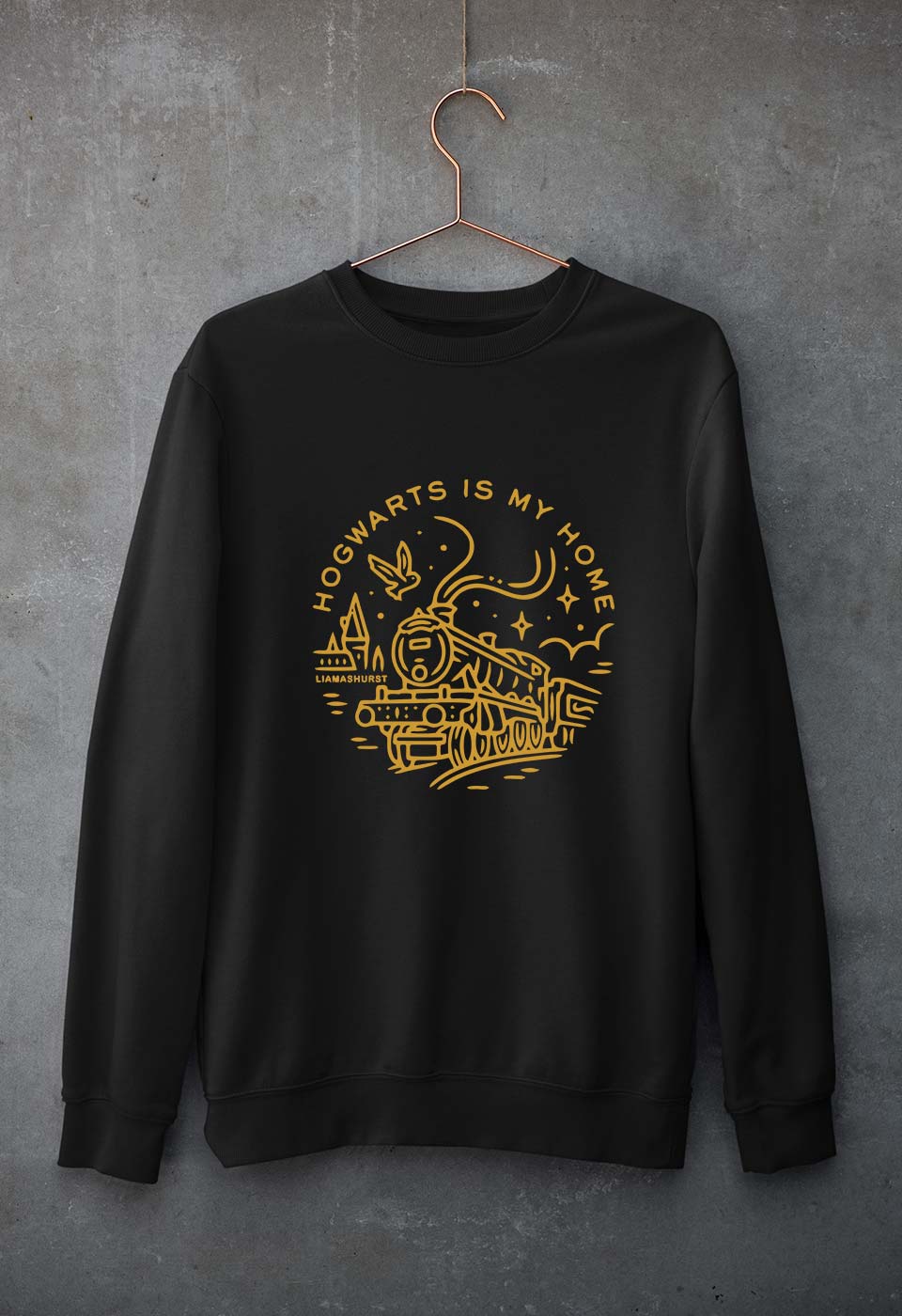 Harry Potter Hogwarts Unisex Sweatshirt for Men/Women-Black-Ektarfa.online