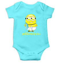 Load image into Gallery viewer, Minion Subhraminion Kids Romper For Baby Boy/Girl-0-5 Months(18 Inches)-Sky Blue-Ektarfa.online
