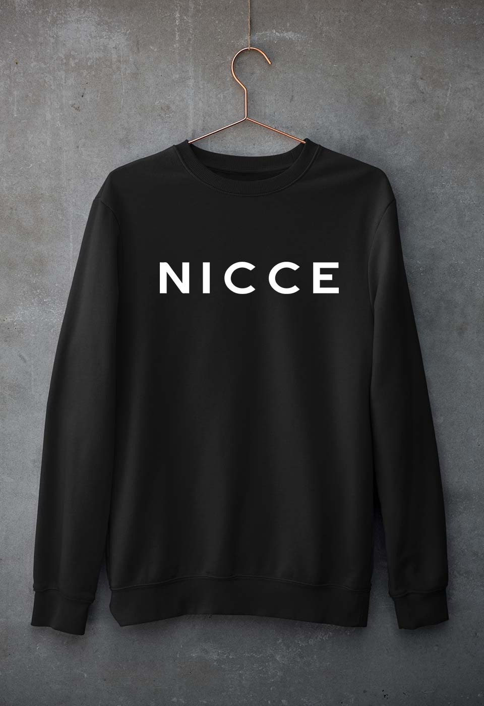 Nicce Unisex Sweatshirt for Men/Women-S(40 Inches)-Black-Ektarfa.online