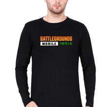 Load image into Gallery viewer, Battlegrounds Mobile India (BGMI) Full Sleeves T-Shirt for Men-Black-Ektarfa.online
