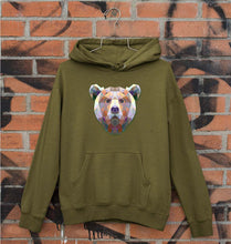 Load image into Gallery viewer, Bear Unisex Hoodie for Men/Women-S(40 Inches)-Olive Green-Ektarfa.online
