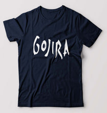 Load image into Gallery viewer, Gojira T-Shirt for Men-S(38 Inches)-Navy Blue-Ektarfa.online
