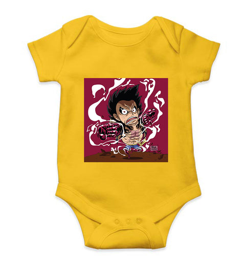 Monkey D. Luffy Kids Romper For Baby Boy/Girl-0-5 Months(18 Inches)-Yellow-Ektarfa.online