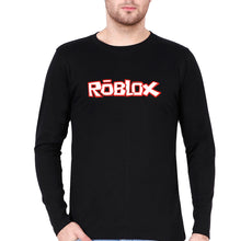 Load image into Gallery viewer, Roblox Full Sleeves T-Shirt for Men-S(38 Inches)-Black-Ektarfa.online
