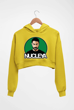 Load image into Gallery viewer, Nucleya Crop HOODIE FOR WOMEN-Mustard Yellow-Ektarfa.online
