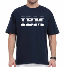 Load image into Gallery viewer, IBM Oversized T-Shirt for Men-Navy Blue-Ektarfa.online
