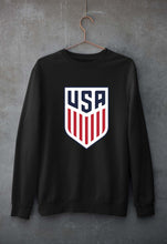 Load image into Gallery viewer, USA Football Unisex Sweatshirt for Men/Women-S(40 Inches)-Black-Ektarfa.online

