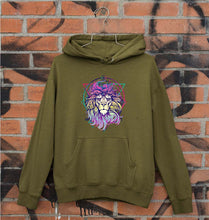 Load image into Gallery viewer, Psychedelic Lion Unisex Hoodie for Men/Women-Olive Green-Ektarfa.online
