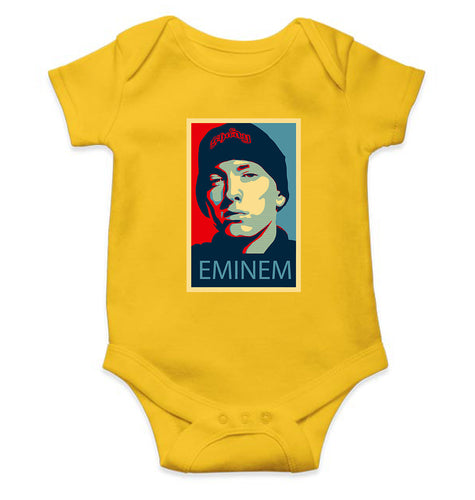 Eminem Kids Romper For Baby Boy/Girl-0-5 Months(18 Inches)-Yellow-Ektarfa.online