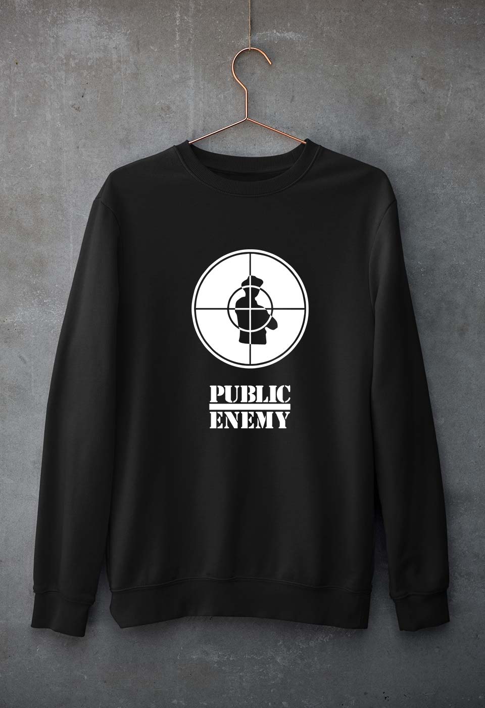 Public Enemy Unisex Sweatshirt for Men/Women-Black-Ektarfa.online