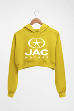 Load image into Gallery viewer, JAC Motors Crop HOODIE FOR WOMEN-Mustard Yellow-Ektarfa.online
