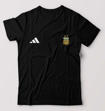 Load image into Gallery viewer, Argentina Football T-Shirt for Men-S(38 Inches)-Black-Ektarfa.online
