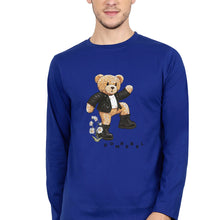 Load image into Gallery viewer, Domrebel Taddy Full Sleeves T-Shirt for Men-Royal Blue-Ektarfa.online
