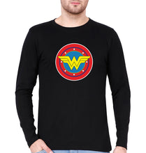 Load image into Gallery viewer, Wonder Woman Superhero Full Sleeves T-Shirt for Men-Black-Ektarfa.online
