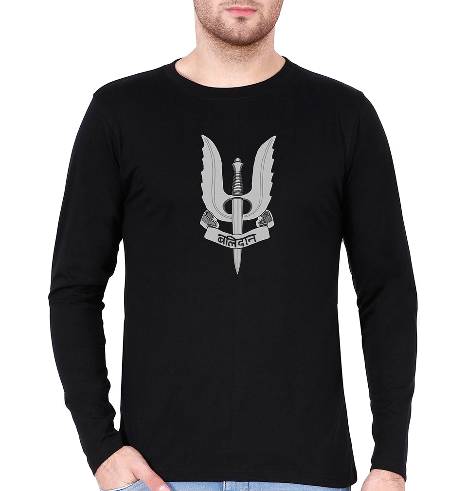 Balidaan Army Full Sleeves T-Shirt for Men-Black-Ektarfa.online