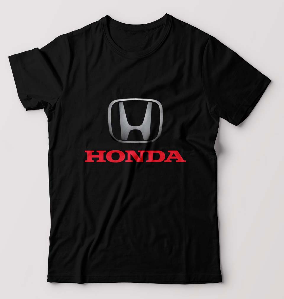 Honda T-Shirt for Men-S(38 Inches)-Black-Ektarfa.online