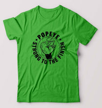 Load image into Gallery viewer, Popeye T-Shirt for Men-S(38 Inches)-flag green-Ektarfa.online
