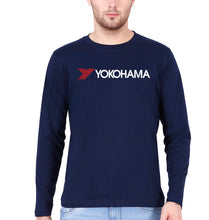 Load image into Gallery viewer, Yokohama Full Sleeves T-Shirt for Men-S(38 Inches)-Navy Blue-Ektarfa.online
