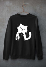 Load image into Gallery viewer, Cat Unisex Sweatshirt for Men/Women-Black-Ektarfa.online
