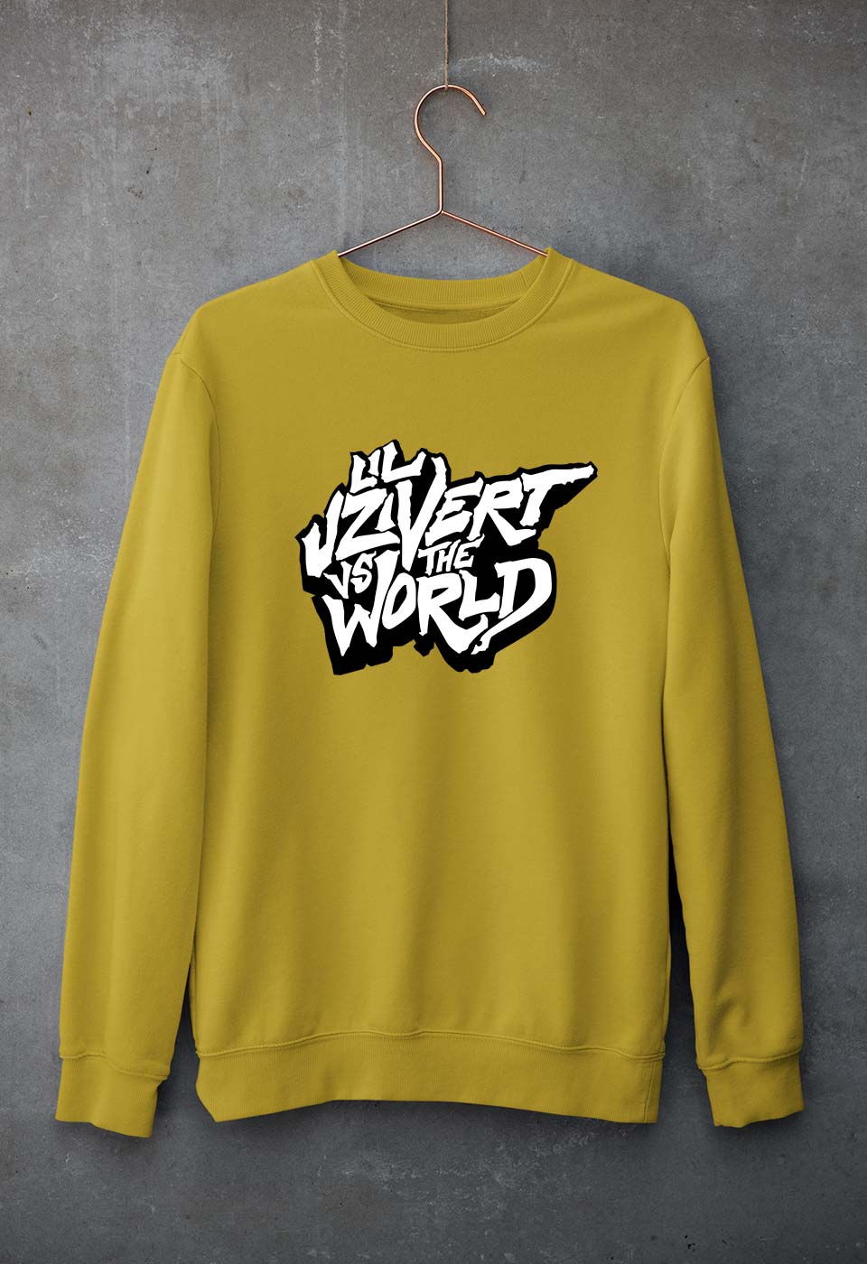 Lil Uzi Vert (LUV) Unisex Sweatshirt for Men/Women-Mustard Yellow-Ektarfa.online