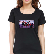 Load image into Gallery viewer, Spiderman Superhero T-Shirt for Women-XS(32 Inches)-Black-Ektarfa.online
