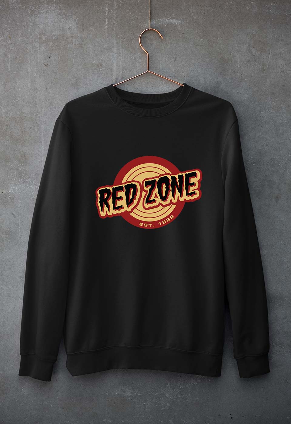 Red Zone Unisex Sweatshirt for Men/Women-Black-Ektarfa.online