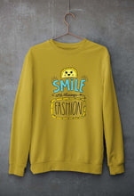 Load image into Gallery viewer, Smile are Always in Fashion Unisex Sweatshirt for Men/Women-S(40 Inches)-Mustard Yellow-Ektarfa.online
