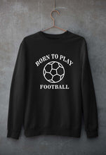 Load image into Gallery viewer, Play Football Unisex Sweatshirt for Men/Women-S(40 Inches)-Black-Ektarfa.online
