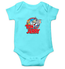 Load image into Gallery viewer, Tom &amp; Jerry Kids Romper For Baby Boy/Girl-0-5 Months(18 Inches)-Sky Blue-Ektarfa.online
