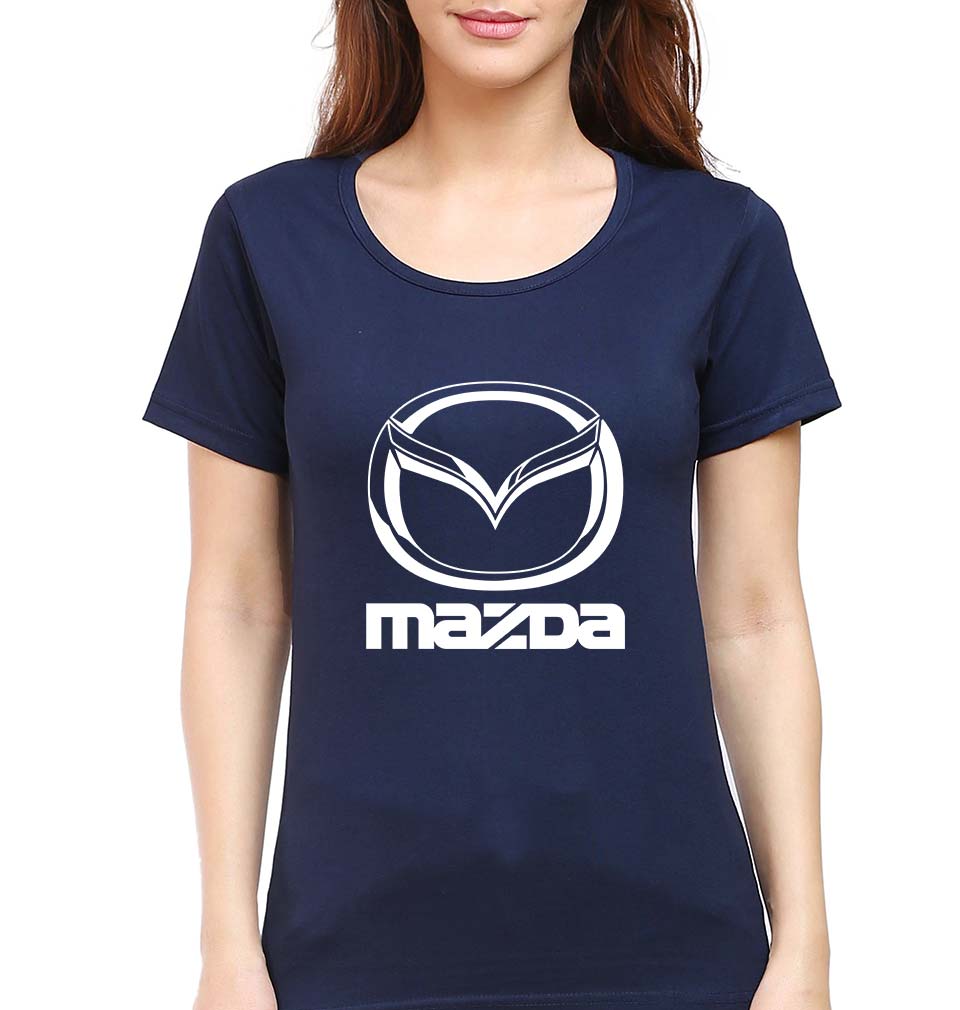 Mazda T-Shirt for Women-Navy Blue-Ektarfa.online