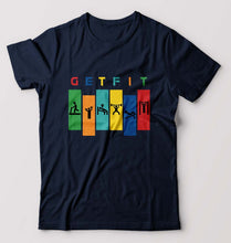 Load image into Gallery viewer, Gym T-Shirt for Men-Navy Blue-Ektarfa.online
