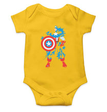 Load image into Gallery viewer, Captain Splash Kids Romper For Baby Boy/Girl-0-5 Months(18 Inches)-Yellow-Ektarfa.online
