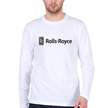 Load image into Gallery viewer, Rolls Royce Full Sleeves T-Shirt for Men-White-Ektarfa.online
