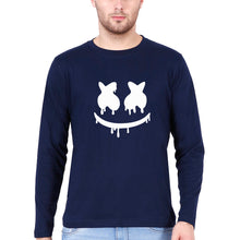 Load image into Gallery viewer, Marshmello Full Sleeves T-Shirt for Men-Navy Blue-Ektarfa.online
