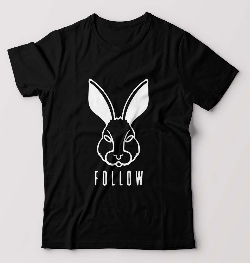 Rabbit Bunny T-Shirt for Men-Black-Ektarfa.online