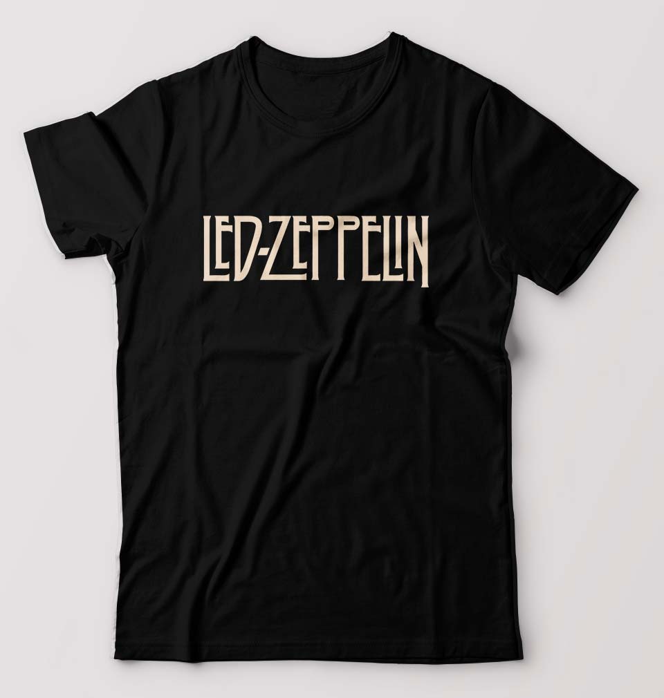 Led Zeppelin T-Shirt for Men-S(38 Inches)-Black-Ektarfa.online