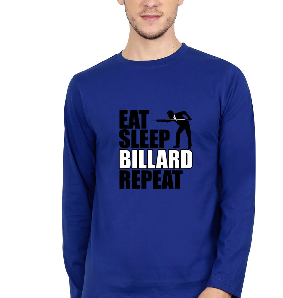 Billard Full Sleeves T-Shirt for Men-Royal Blue-Ektarfa.online
