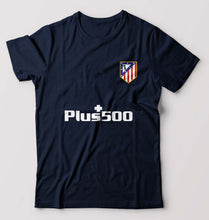 Load image into Gallery viewer, Atletico Madrid 2021-22 T-Shirt for Men-S(38 Inches)-Navy Blue-Ektarfa.online
