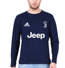 Load image into Gallery viewer, Juventus F.C. 2021-22 Full Sleeves T-Shirt for Men-S(38 Inches)-Navy Blue-Ektarfa.online

