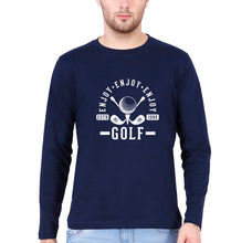 Load image into Gallery viewer, Golf Full Sleeves T-Shirt for Men-Navy Blue-Ektarfa.online

