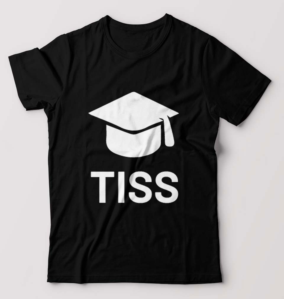 Tata Institute of Social Sciences (TISS) T-Shirt for Men-Black-Ektarfa.online