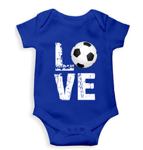 Load image into Gallery viewer, Love Football Kids Romper For Baby Boy/Girl-0-5 Months(18 Inches)-Royal Blue-Ektarfa.online
