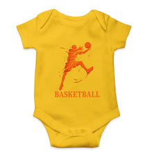 Load image into Gallery viewer, NBA Basketball Kids Romper For Baby Boy/Girl-0-5 Months(18 Inches)-Yellow-Ektarfa.online
