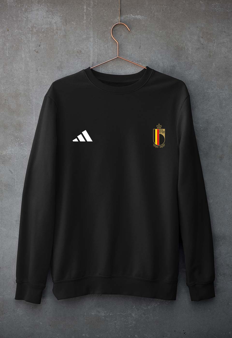 Belgium Football Unisex Sweatshirt for Men/Women-Black-Ektarfa.online