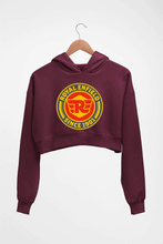 Load image into Gallery viewer, Royal Enfield Crop HOODIE FOR WOMEN-Maroon-Ektarfa.online
