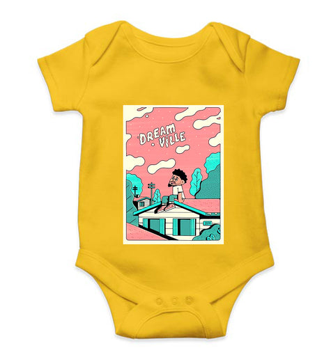 J. Cole Kids Romper For Baby Boy/Girl-Yellow-Ektarfa.online